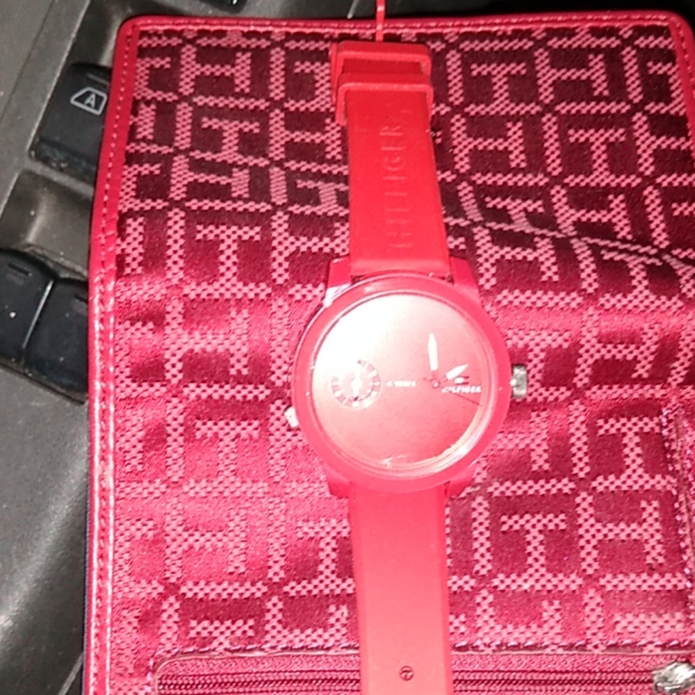 Rare all red Tommy Hilfiger Watch